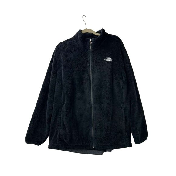 The North Face Women's Size 2X Osito Fleece Jacket Black Full Zip Front Pockets - Picture 8 of 15